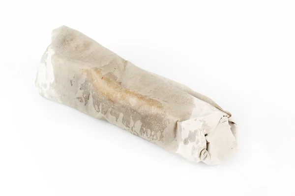 Roti plochý chléb v papírové fólie — Stock fotografie