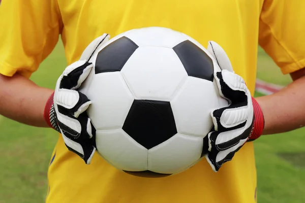 Soccer player with ball Royalty Free Stock Images