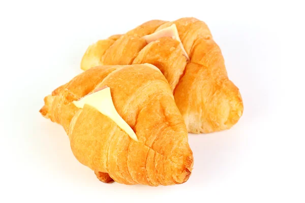 Sonkás sajtos croissant — Stock Fotó