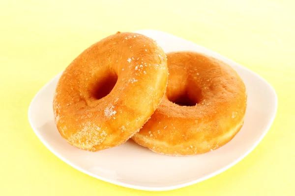 Donut coated with sugar — Stock Photo, Image