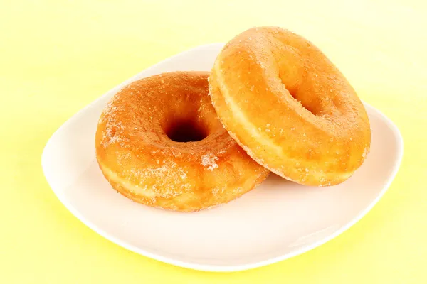 Donut coated with sugar — Stock Photo, Image