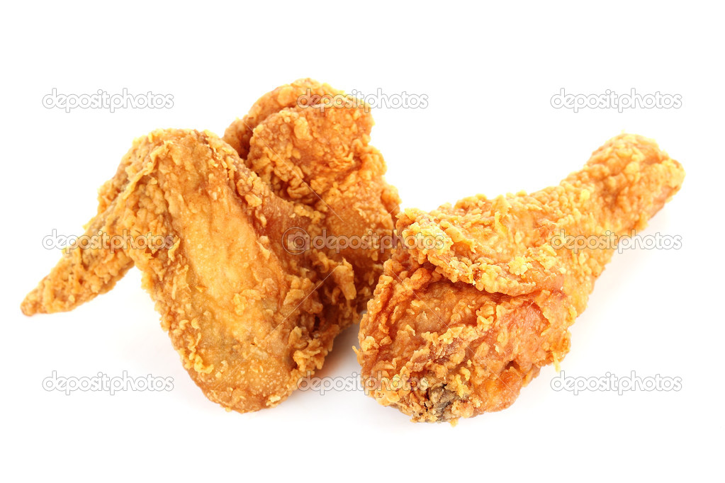 fried chicken drumsticks and wing 
