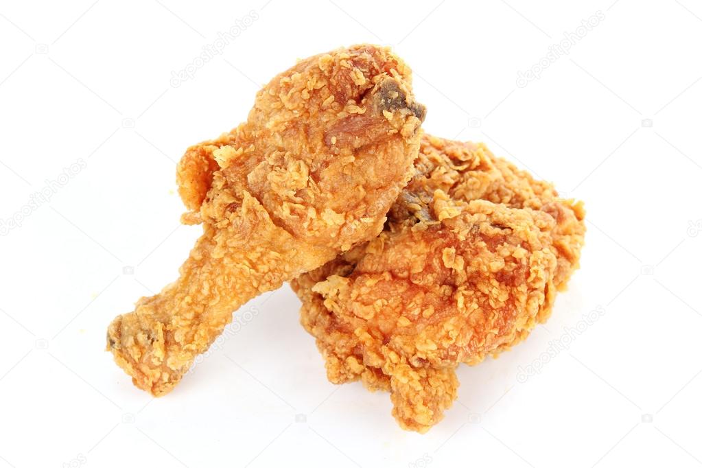 fried chicken drumsticks and hip