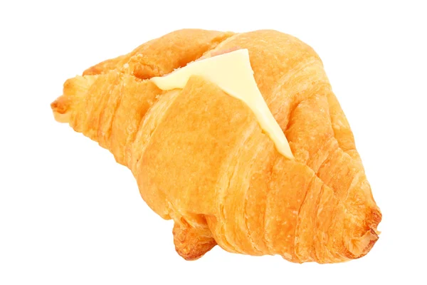 火腿奶酪牛角面包 — 图库照片