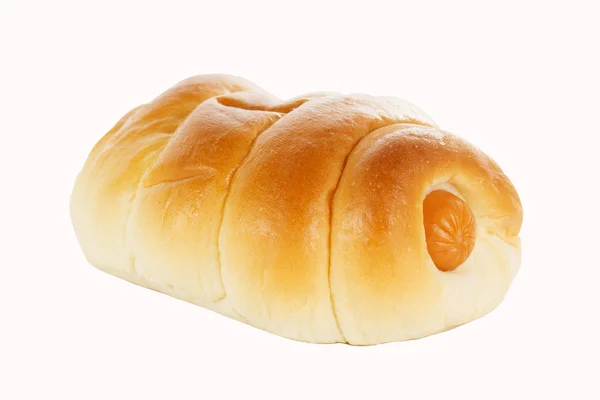 빵에 소시지 — 스톡 사진