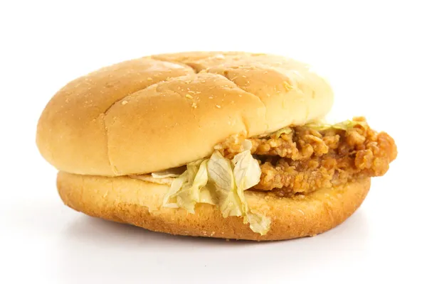 Crispy chicken burger — Stock Photo, Image