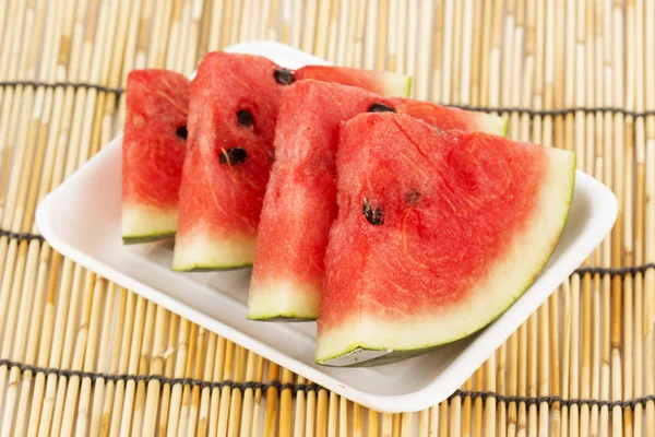 Skär av vattenmelon — Stockfoto