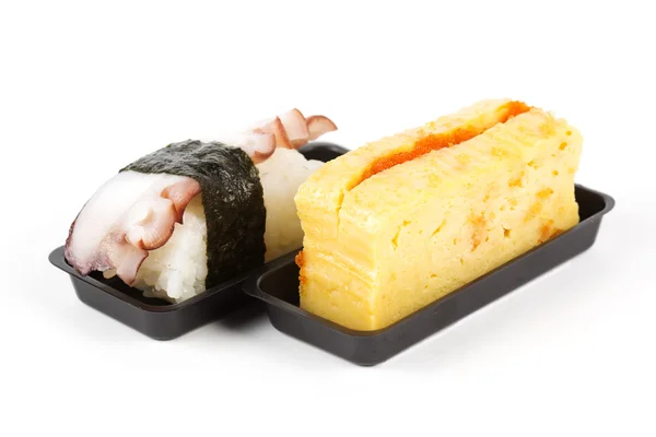 Tako and sandwich ebiko Sushi — Stock Photo, Image