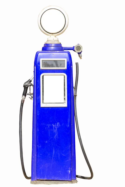 Pompa benzina retrò blu — Foto Stock