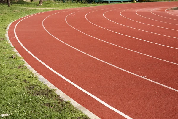 Athletics Running track rubber — Stock Photo, Image