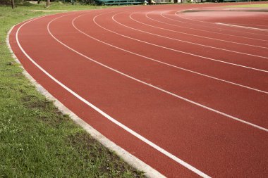 Atletizm koşu parkuru kauçuk 