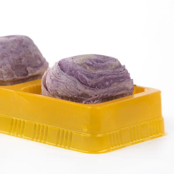 Taro fialové chléb čínský styl — Stock fotografie