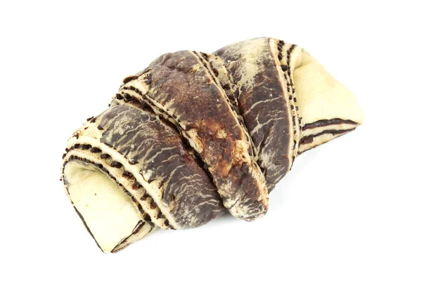 斑马条纹的牛角面包 — 图库照片