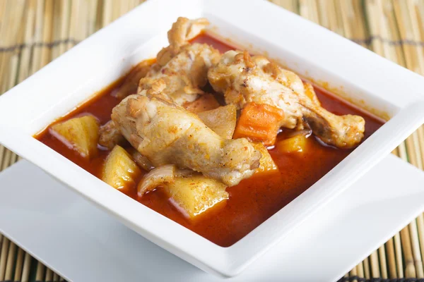 Chicken yellow curry — Stock Photo, Image
