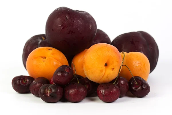 Cherry abrikoos prune — Stockfoto