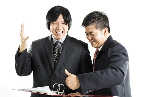 Dos hombres de negocios discusión — Foto de Stock