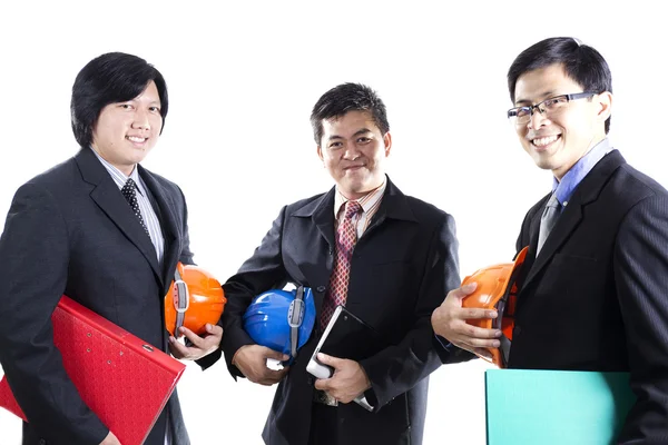 Grupo de Ingeniero hombre preelogió reunión — Foto de Stock