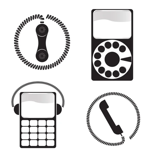 Телефонные иконки — стоковый вектор
