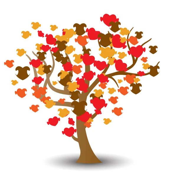 ağaç ile bulmacalar-kalp