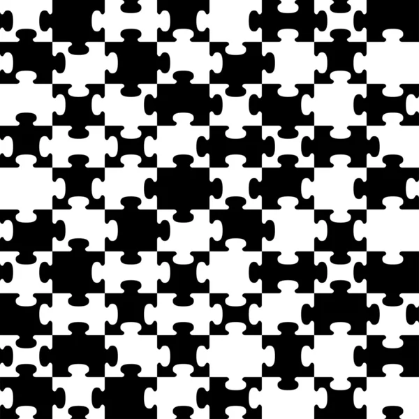 Dikişsiz bulmaca doku. siyah ve beyaz