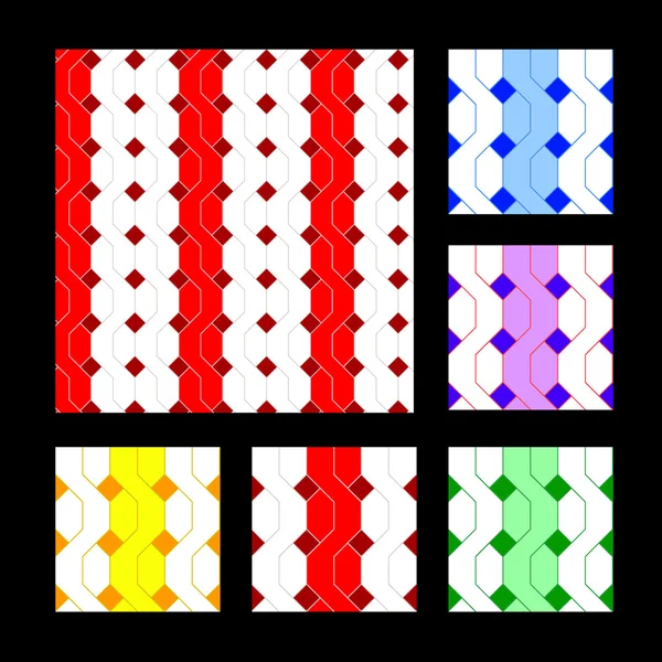 Naadloze abstracte geometrische mozaïek achtergrond — Stockvector