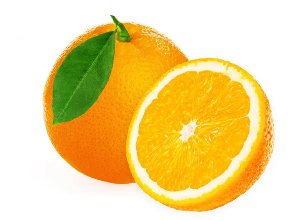 Orange på en vit bakgrund — Stockfoto