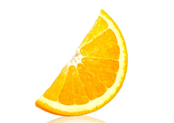 Naranja sobre fondo blanco — Foto de Stock