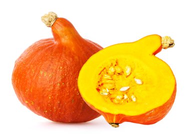 beyaz arkaplanda kabak