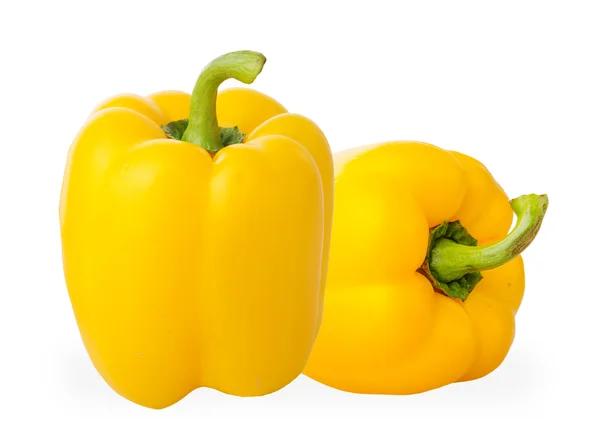 beyaz arkaplanda biber