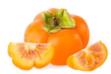 Hurma beyaz arkaplanda izole edildi