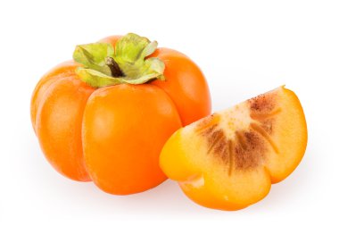 Hurma beyaz arkaplanda izole edildi