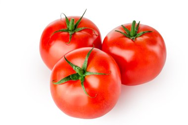 Domates beyazda izole.