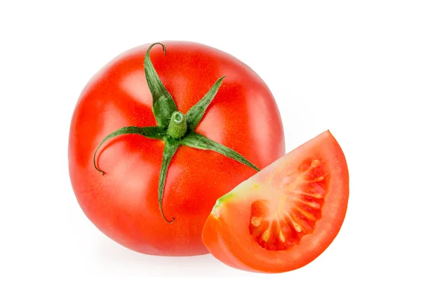 Tomate aislado sobre blanco — Foto de Stock