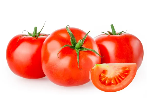 Tomate isolado em branco — Fotografia de Stock