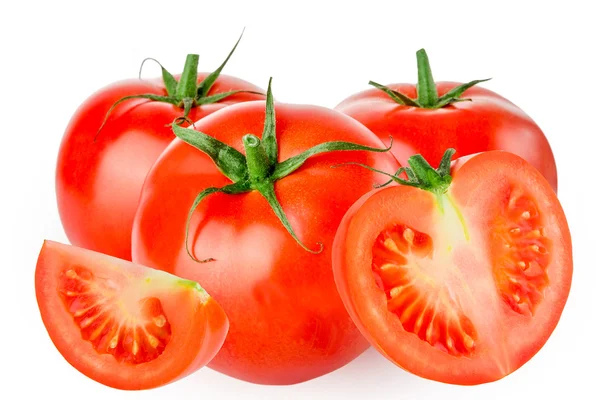 Tomate aislado sobre blanco — Foto de Stock