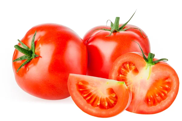 Tomate isoliert auf weiß — Stockfoto