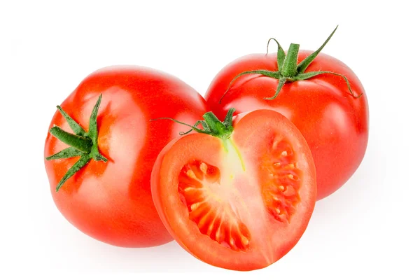 Tomate isolado em branco — Fotografia de Stock