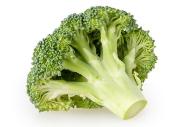 Brokoli beyaz arkaplanda izole edildi