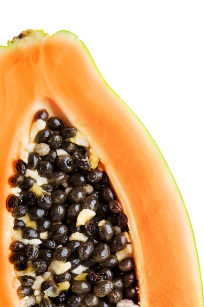 Papaya elszigetelt fehér háttér — Stock Fotó