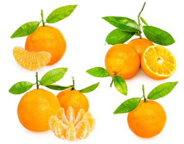 kesimli beyaz zemin üzerine mandalina azaltmak