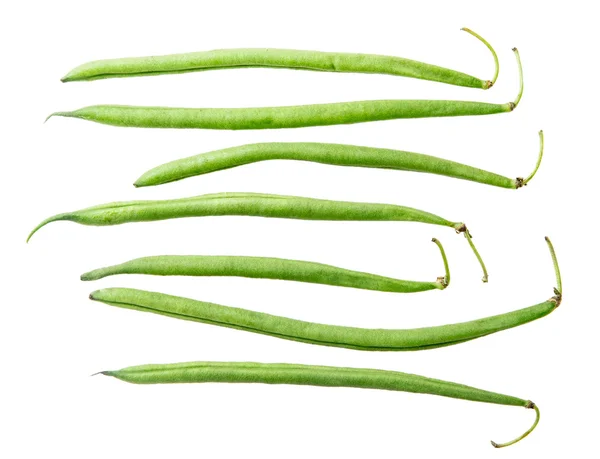 Green beans on white background — Stock Photo, Image