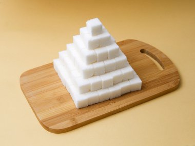 Sugar cubes pyramid clipart