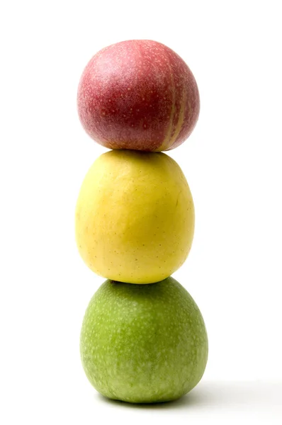 "Ampel "aus Äpfeln — Stockfoto