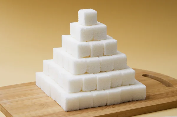 Zuckerwürfel-Pyramide — Stockfoto