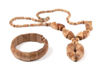 ahşap boncuk ve bilezik