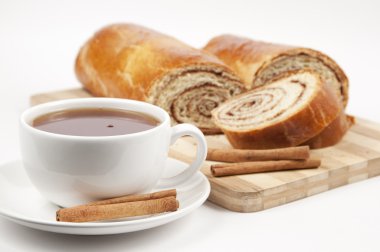 çay ve evim, güzel rulo tarçın ile