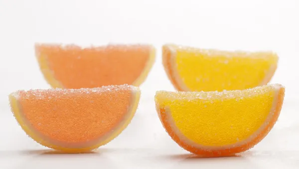 Samling av citrus marmelad — Stockfoto