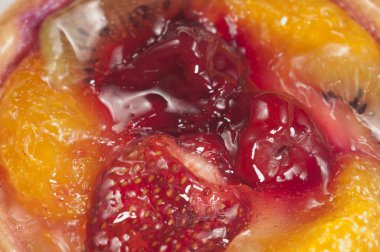 arka plan olarak karışık meyve reçeli