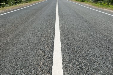 asfalt yol ile işaretleme