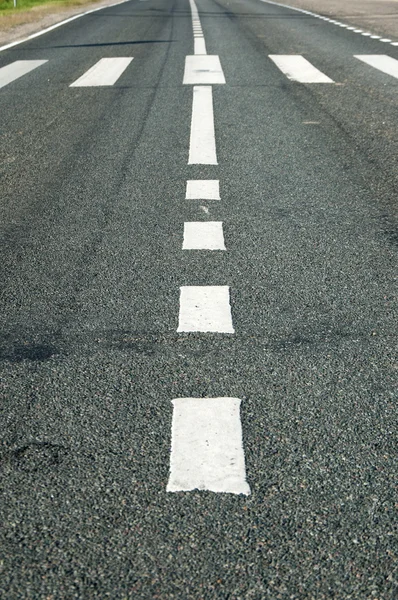 アスファルト道路マーキング — ストック写真